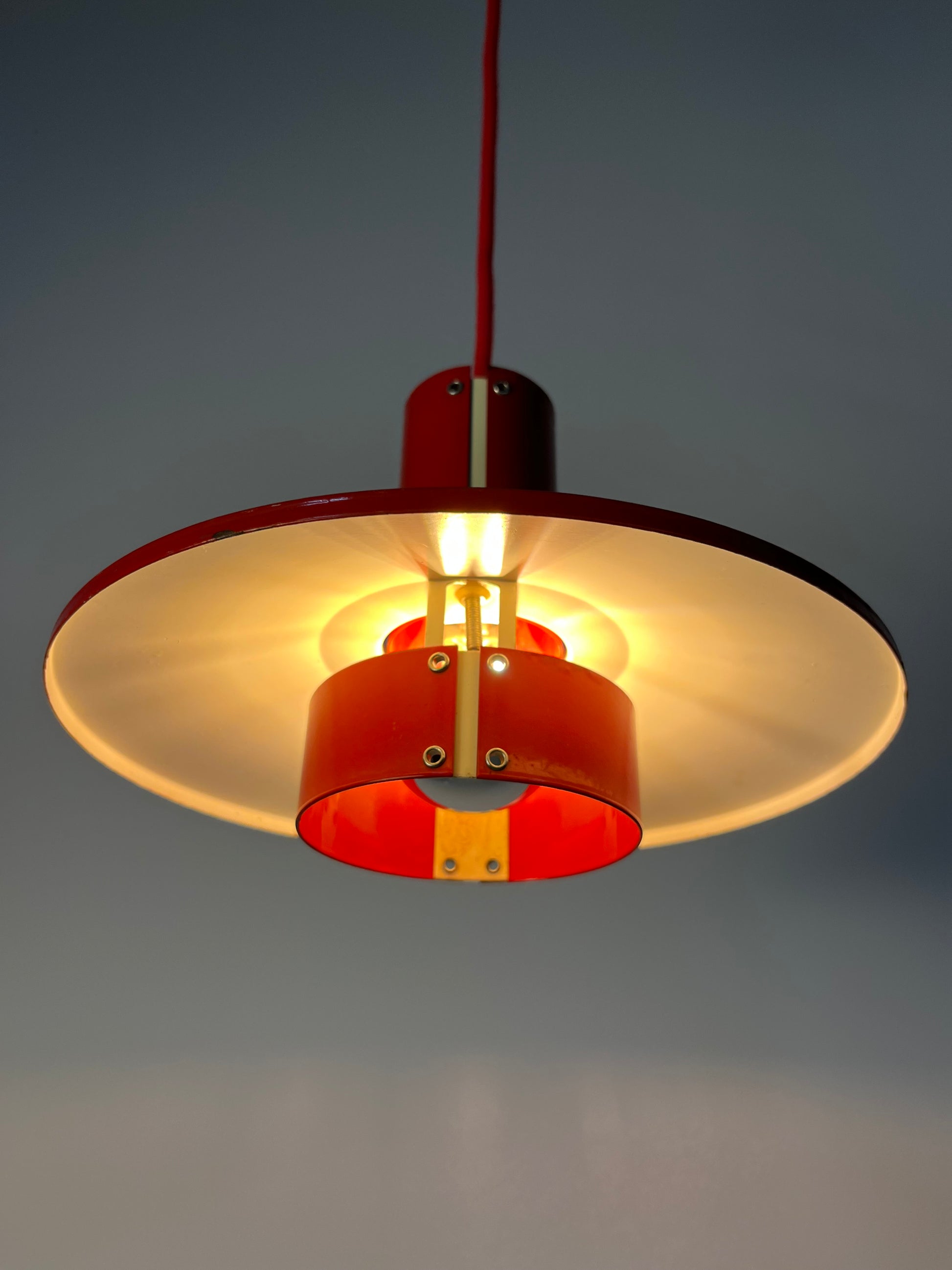 Lamellenlampe Flipper rot von Mogens Davidsen für von SC Sørensen
