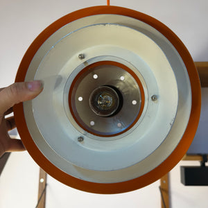 Lamellenlampe Trava silber schwarz orange von Carl Thore für Granhaga