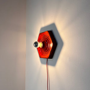 Wandlampe rot Keramik von Hustadt Leuchten