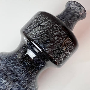 Vase grau von Bo Borgström für Åseda Glasbruk