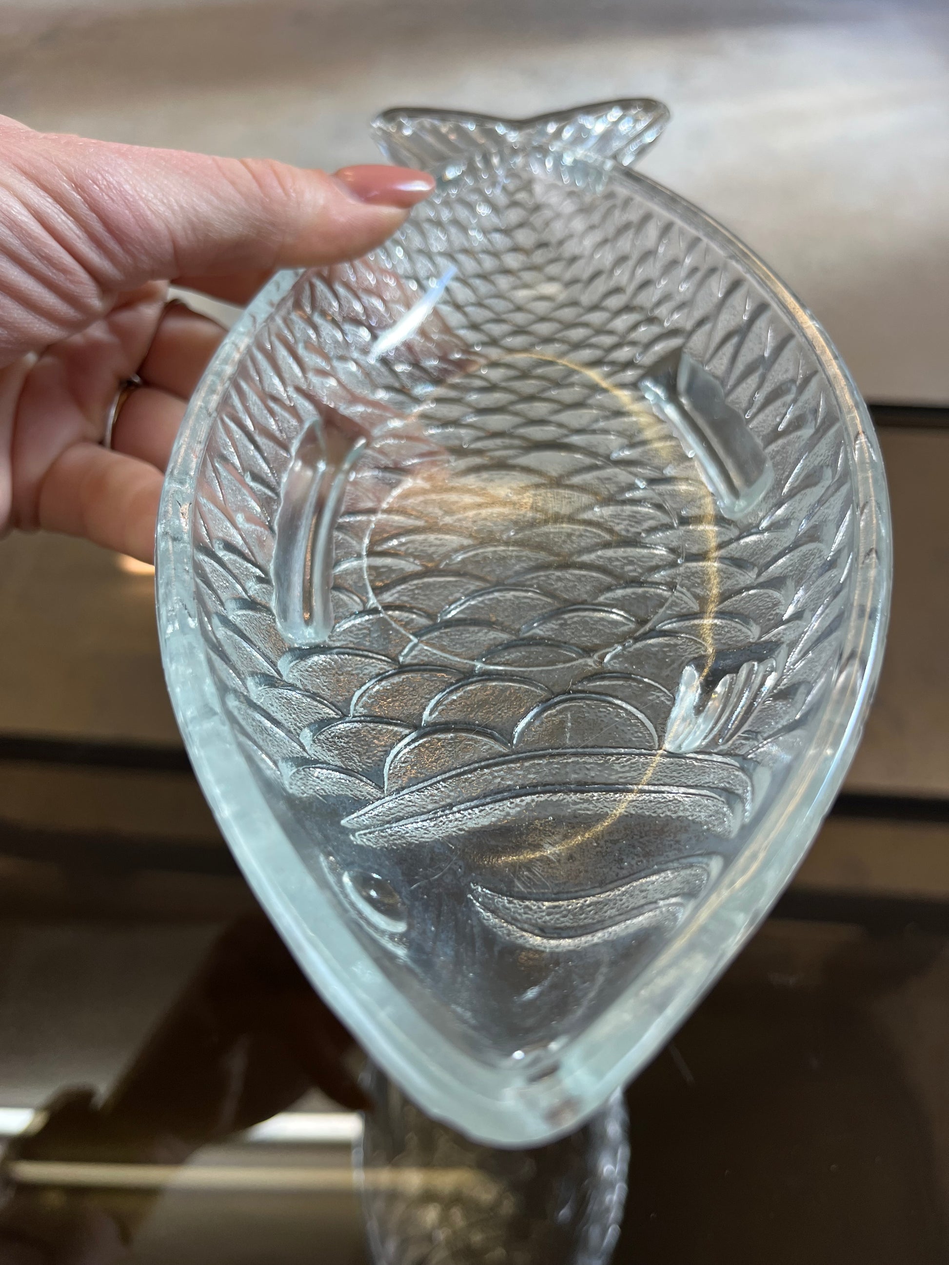 Schale Fisch von Ankerglas Bernsdorf