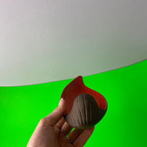 Wandkerzenhalter rot braun Keramik