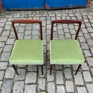Set: 2x Stuhl grün Palisander