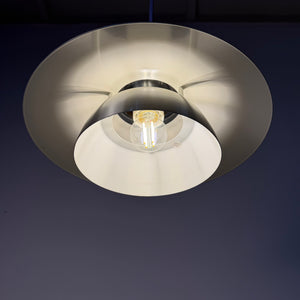 Lamellenlampe silber aus Dänemark