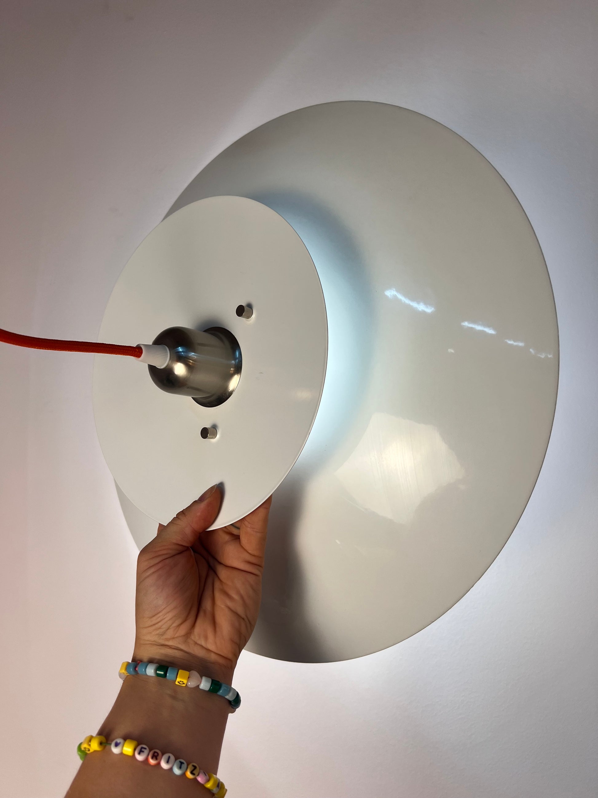 Lamellenlampe weiß aus Dänemark