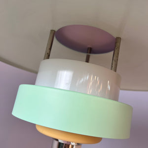 Tischlampe neu lackiert rosa mint