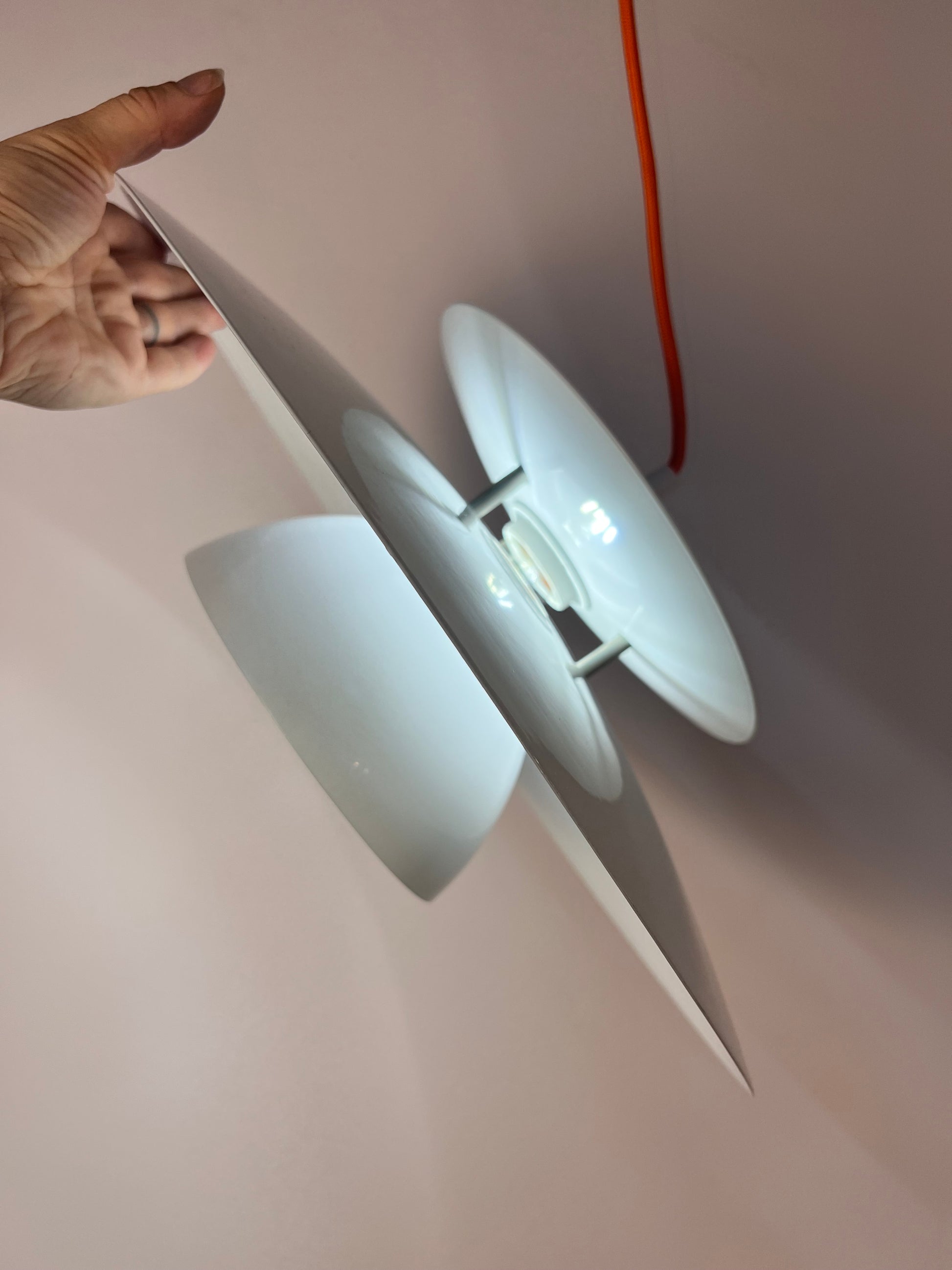 Lamellenlampe weiß aus Dänemark
