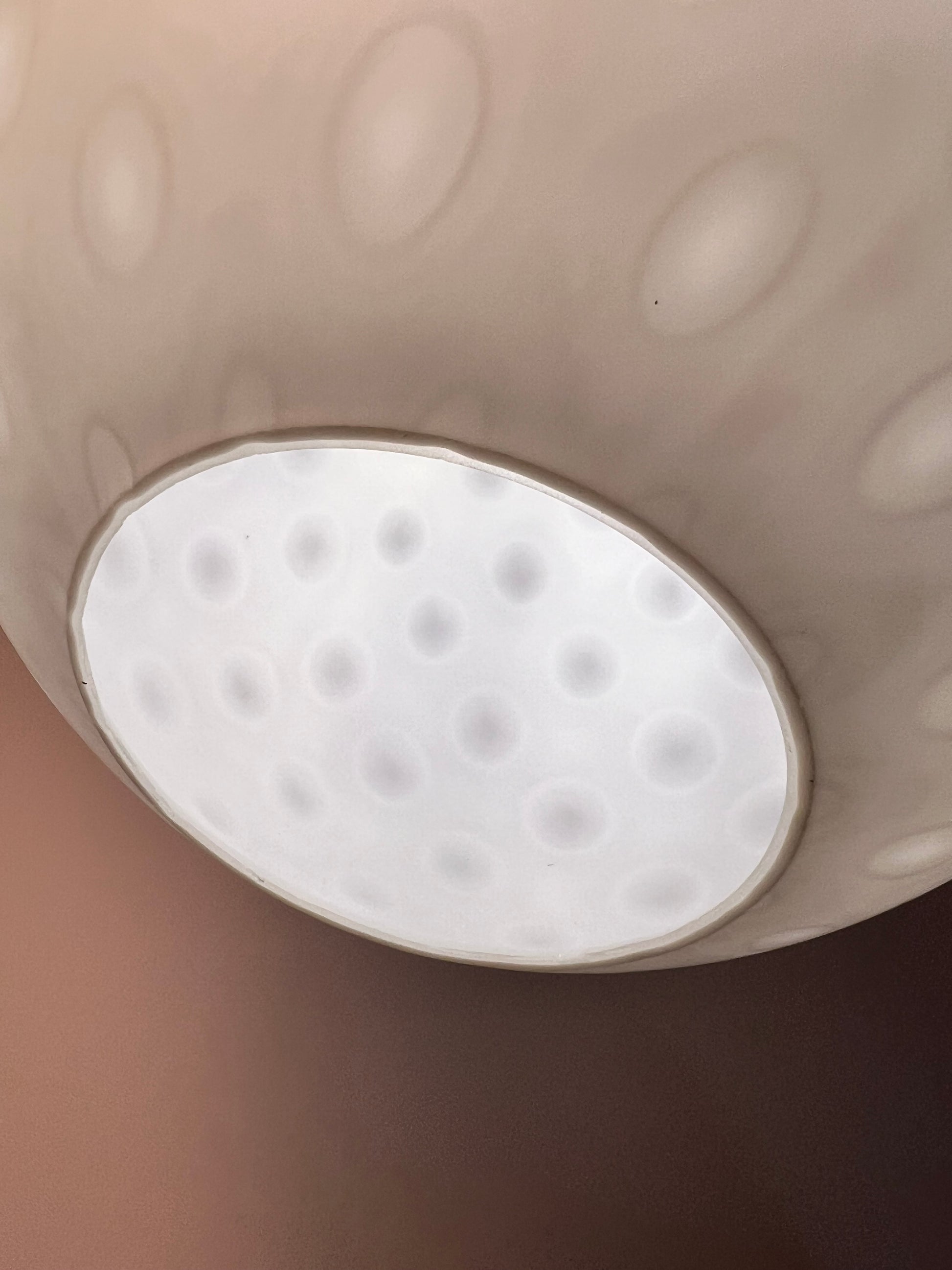Hängelampe Modell Como Milchglas von Aloys Gangkofner für Peill & Putzler
