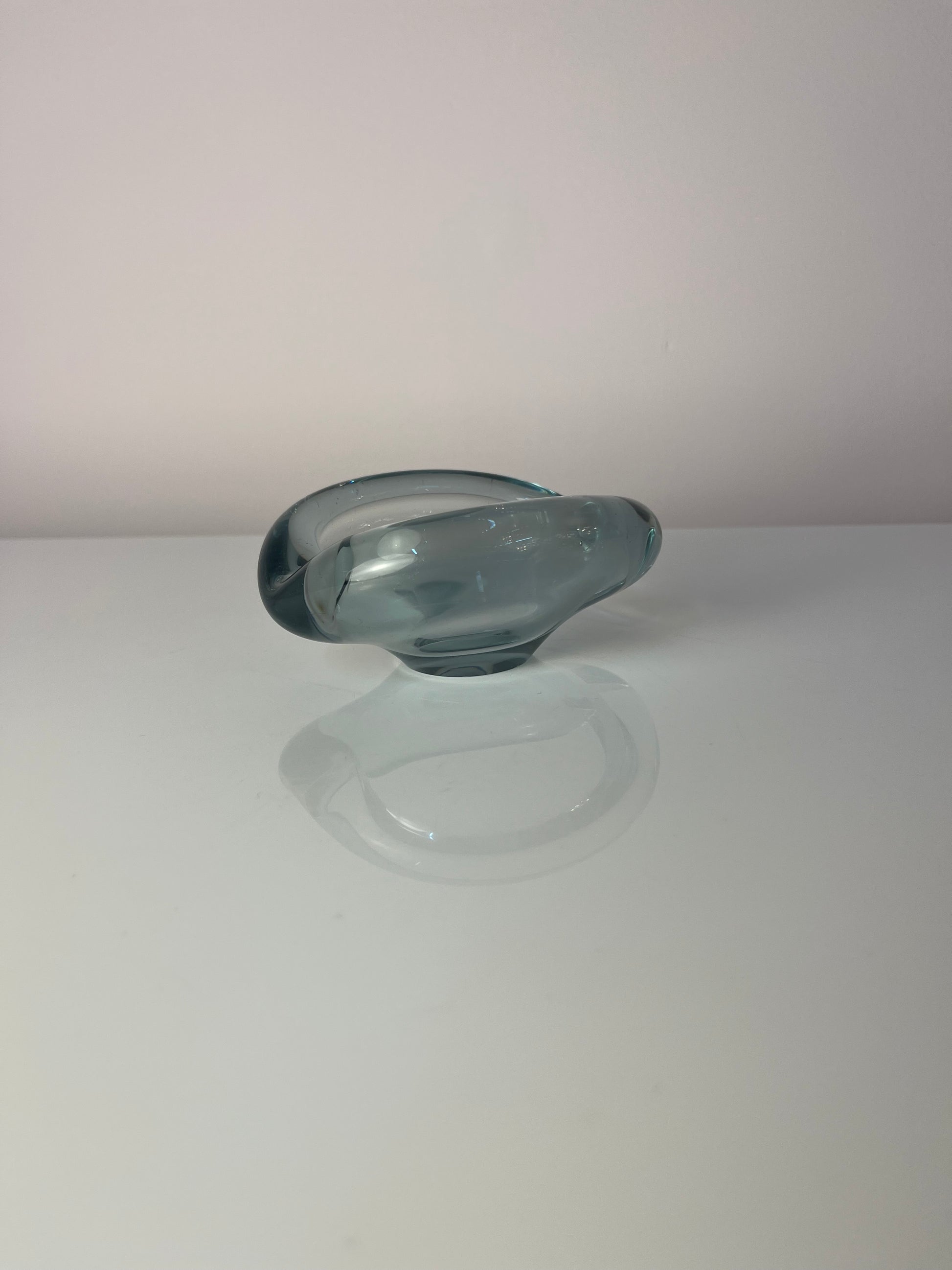 Aschenbecher hellblau Glas von Per Lütken von Holmegaard