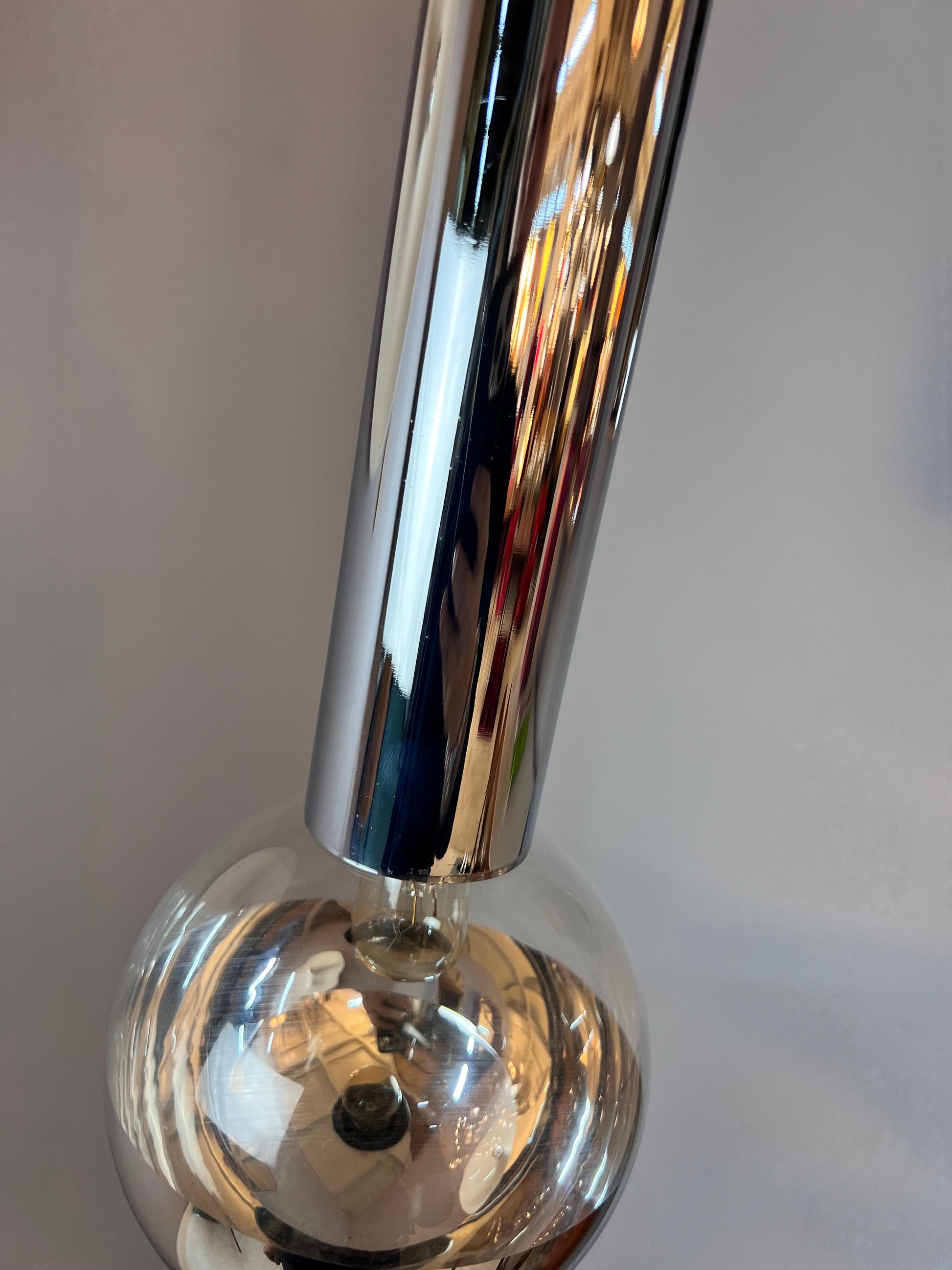 Hängelampe Big Globe Chrom 49 cm von Motoko Ishii für STAFF