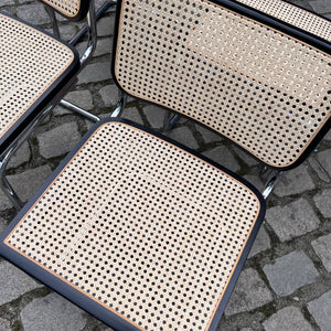 Set: 4x Freischwinger Wiener Geflecht