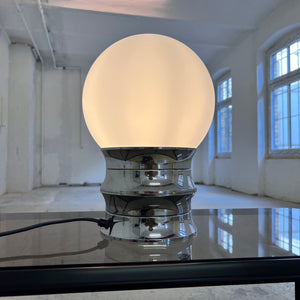 Tischlampe Chrom Opalglas von VEB NARVA