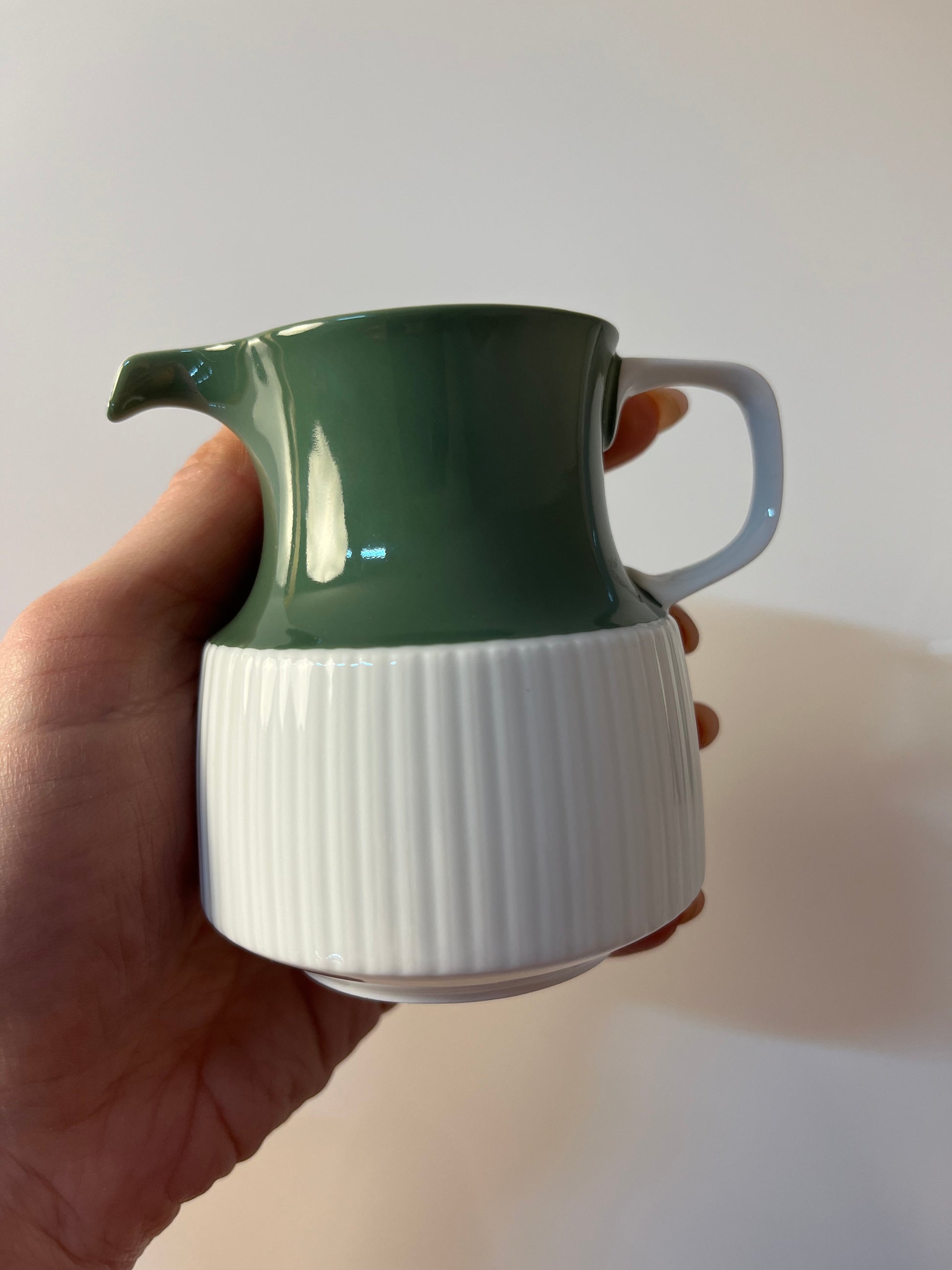 Set: Zucker & Milch Modulation Secunda grün von Tapio Wirkkala für Rosenthal