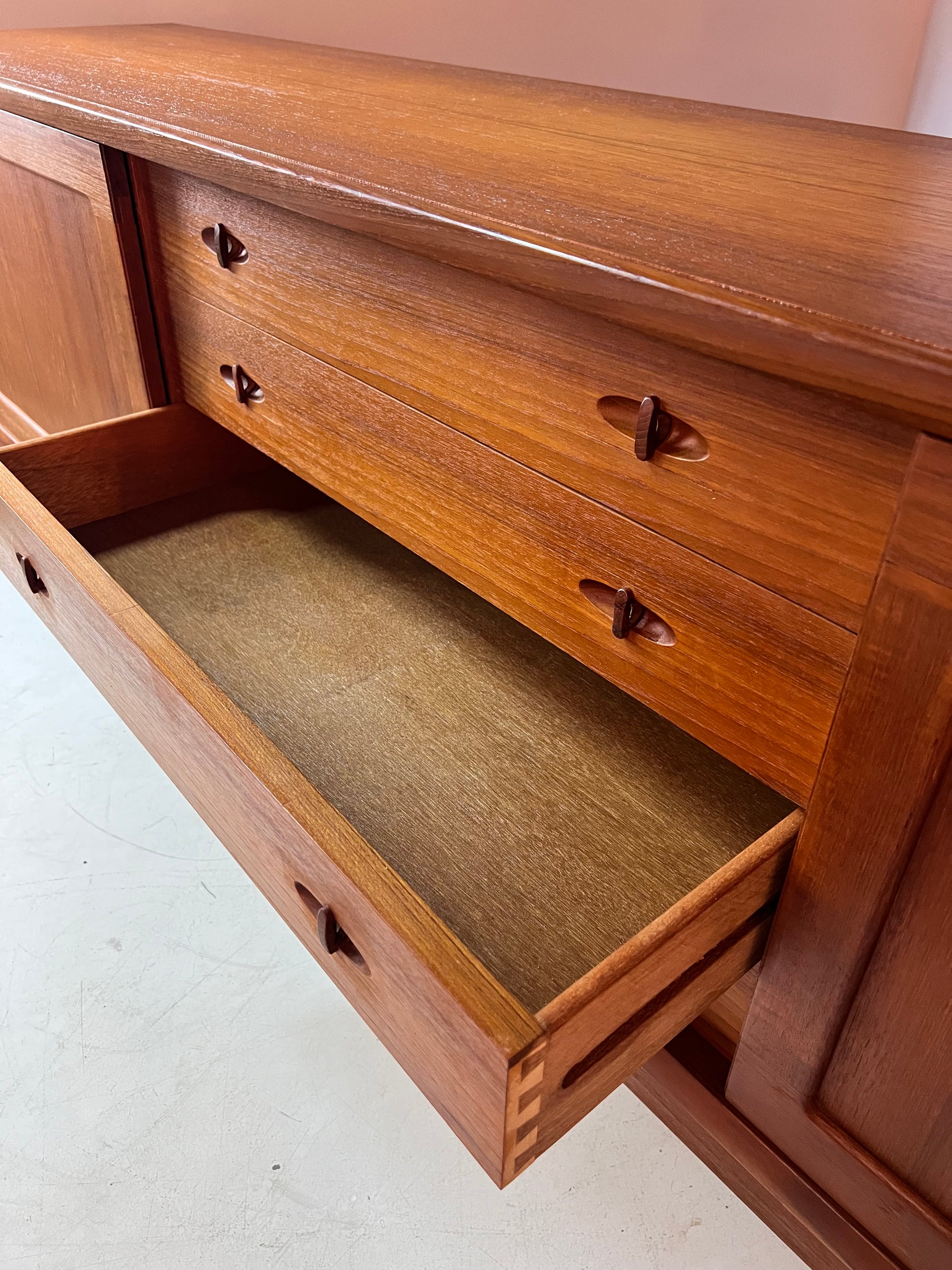 Sideboard Teak von H.W. Klein für Bramin