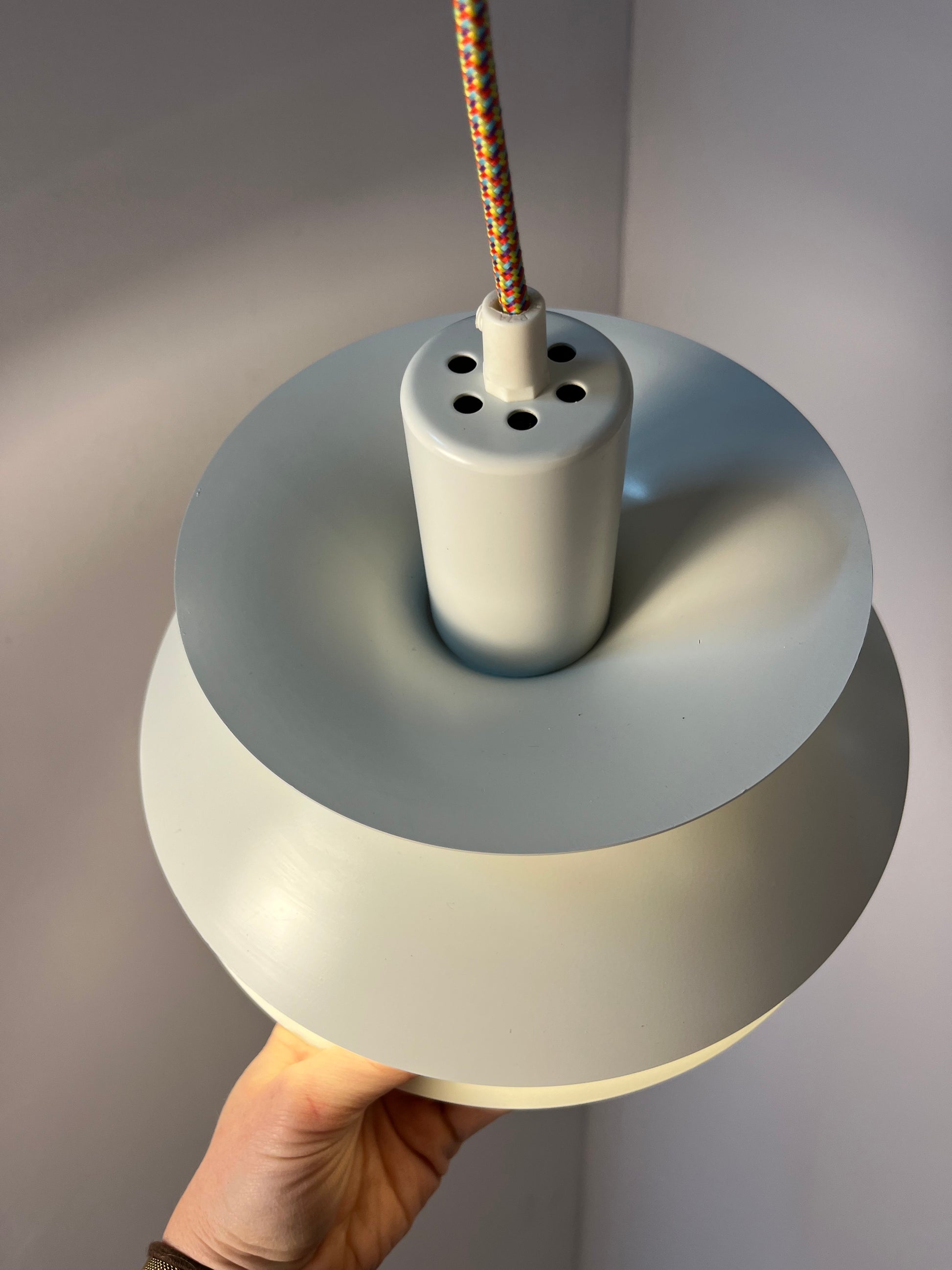Lamellenlampe Modell 744 weiß von Top Lamper