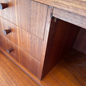 Sekretär Teak mit Spiegel aus Dänemark