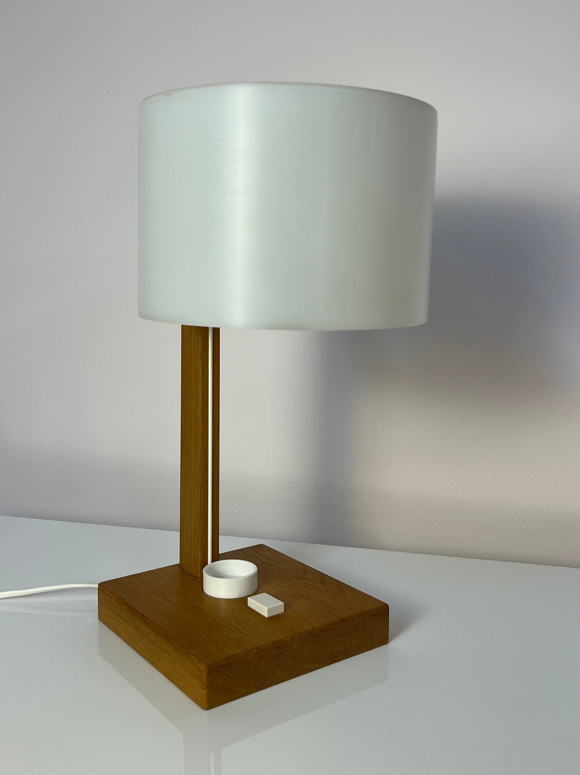 Schreibtischlampe weiß Eiche von Luxus Vittsjö