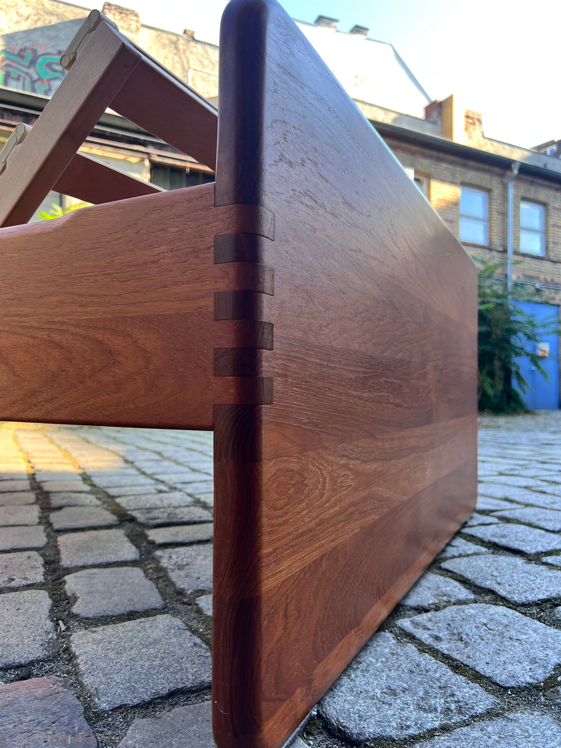 Gästebett Massivholz Teak 100x200 mit Matratze