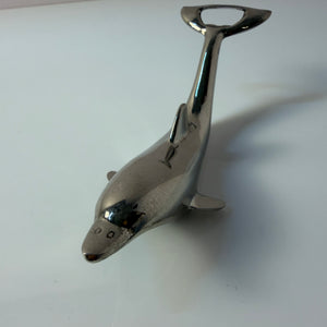 Flaschenöffner Delfin silber aus Dänemark