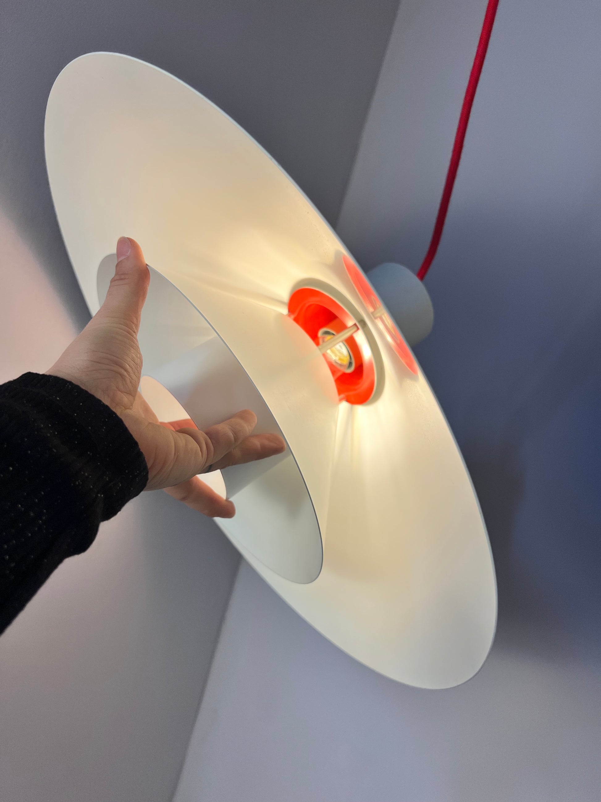 Lamellenlampe Trapez von Christian Hvidt für Nordisk Solar