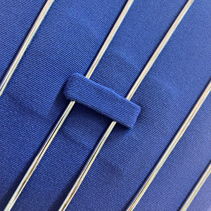 Freischwinger Chrom blau von Gastone Rinaldi für Alma