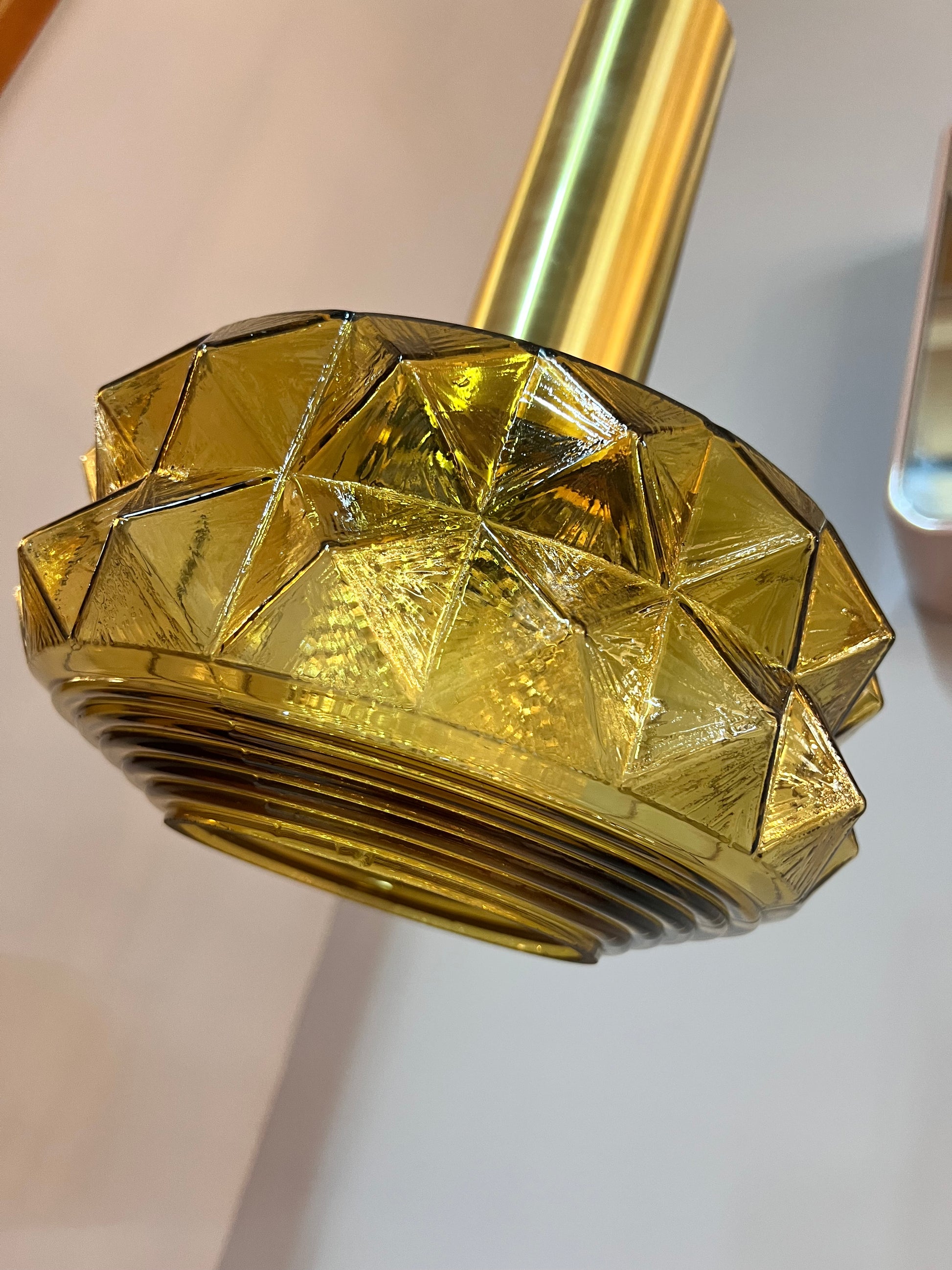 Hängelampe gold Glas von Vitrika