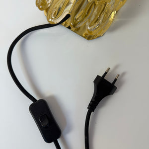 Wandlampe Glas Messing von Carl Fagerlund für Orrefors