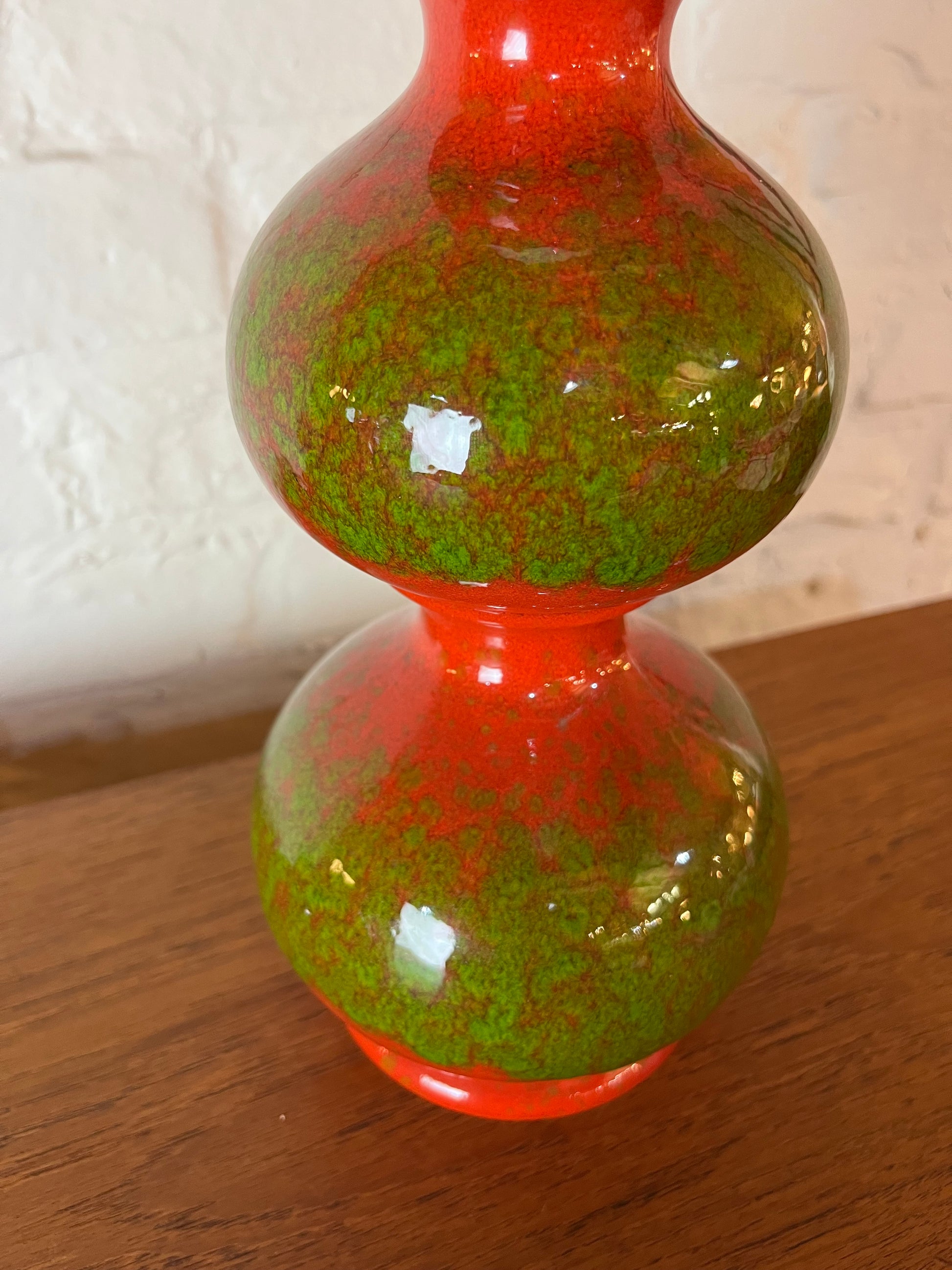 Tischlampe rot grün Bubble Keramik von Kaiser Leuchten