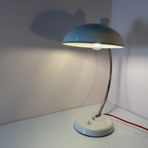 Schreibtischlampe weiß Metall von Helion - VEB Leuchtenbau Arnstadt