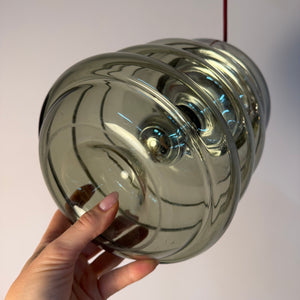 Hängelampe Rauchglas Chrom von Peill & Putzler
