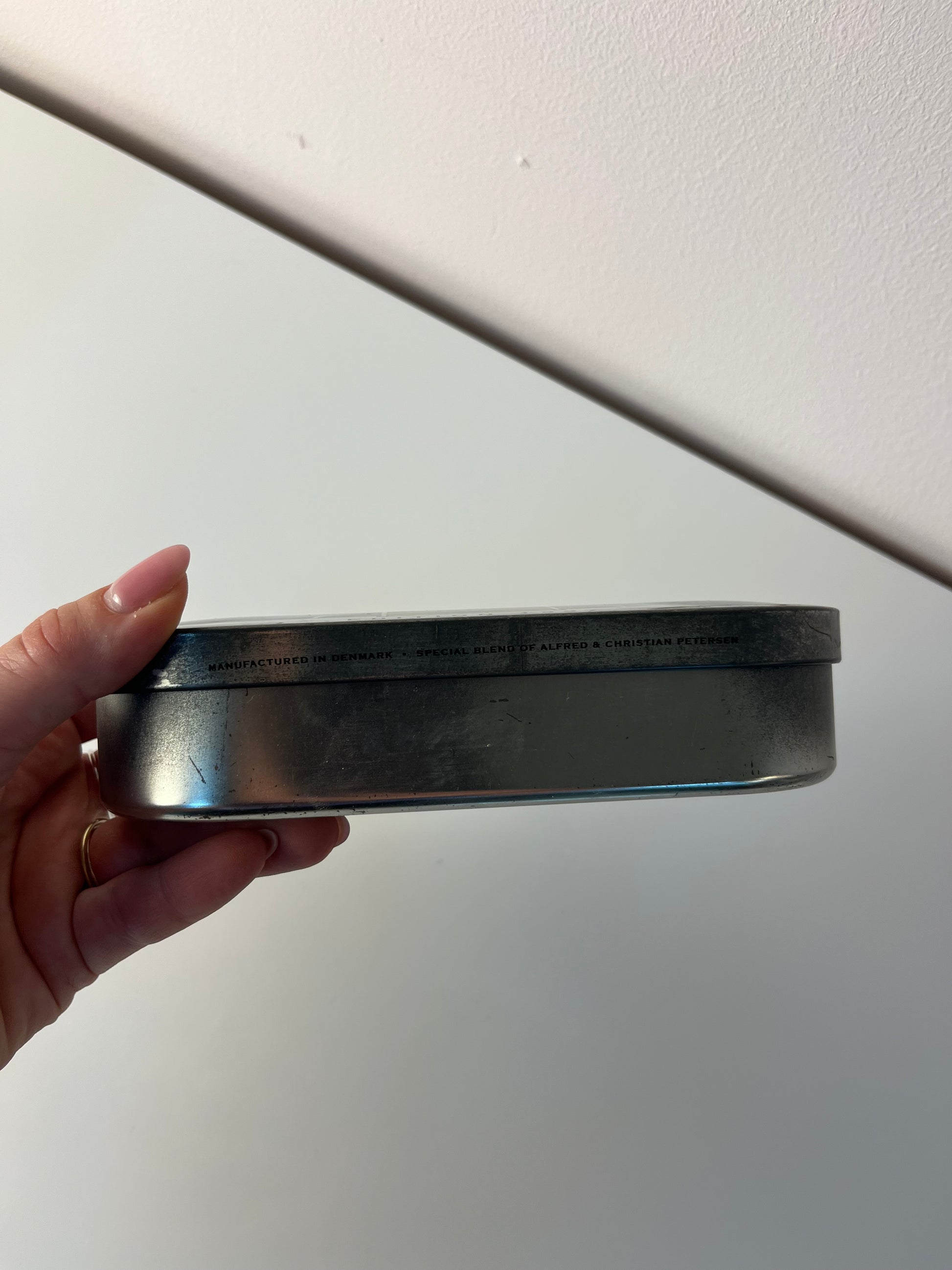 Tabak-Dose Edition 1997 schwarz blau Metall
