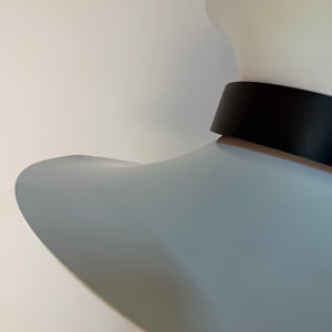 Lamellenlampe weiß schwarz von Bent Nordsted für Lyskaer Belysning