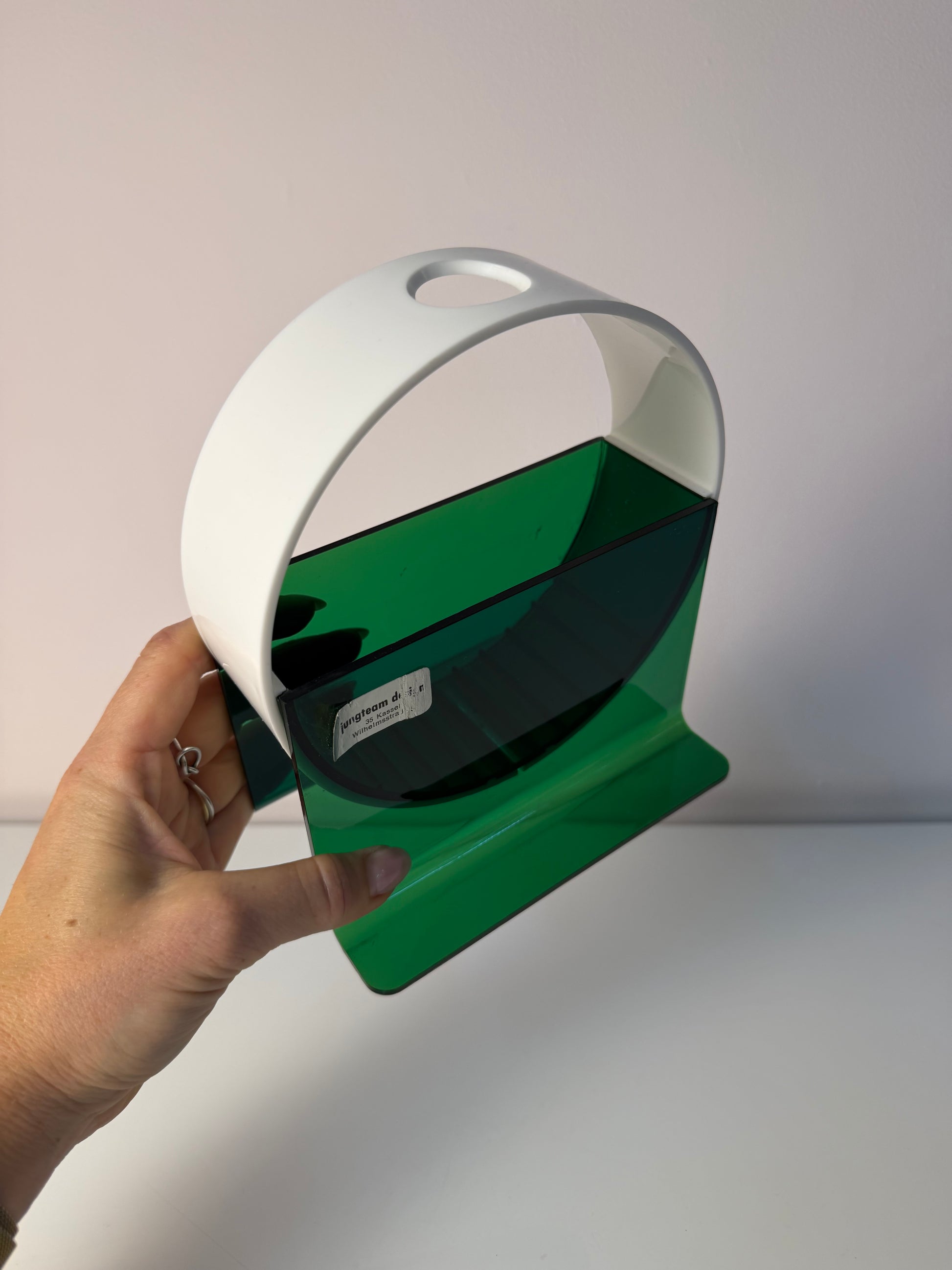 Vase grün weiß Acryl von Jungteam Design