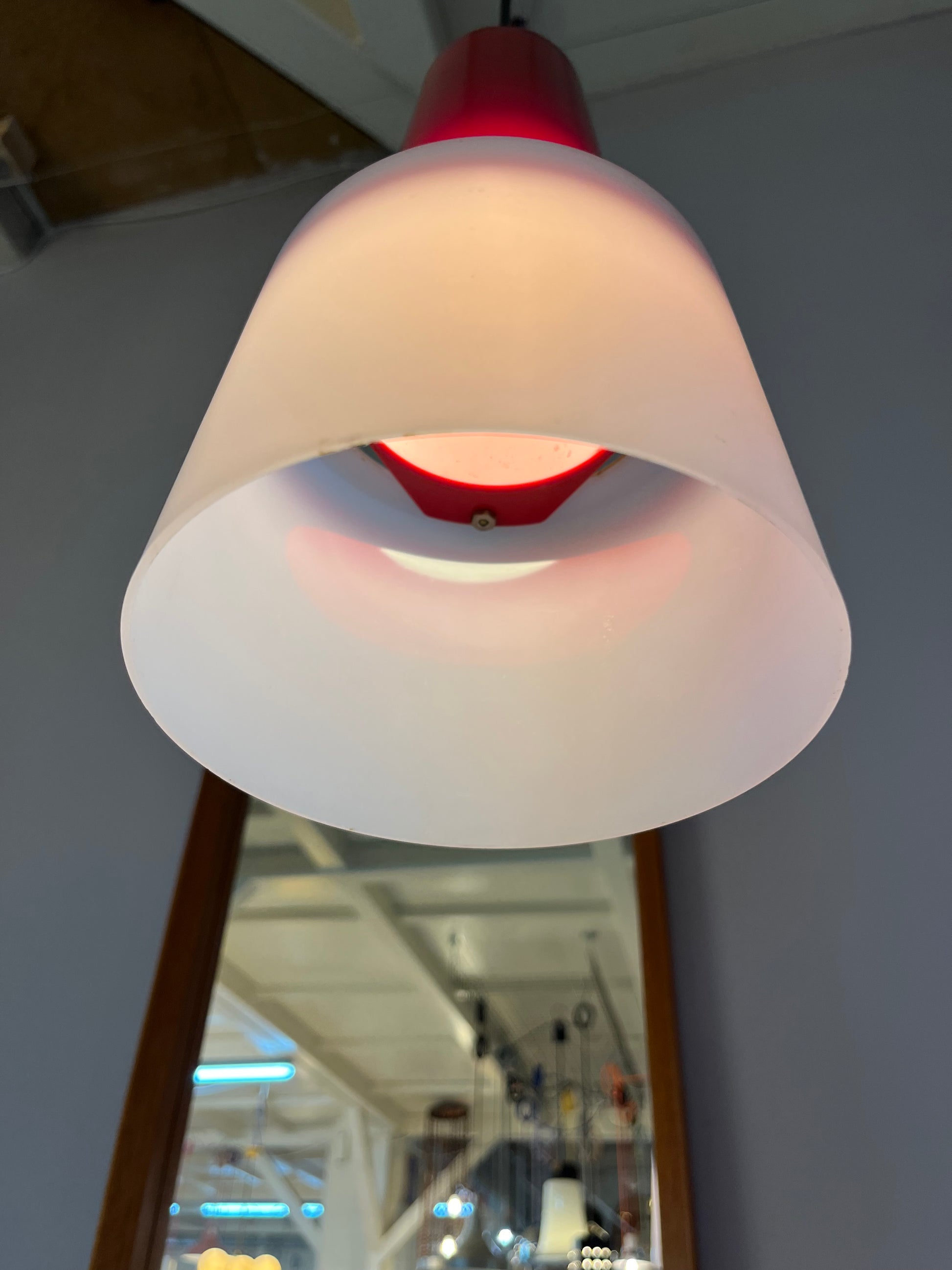 Küchenlampe rot weiß Kunststoff von Philips Holland