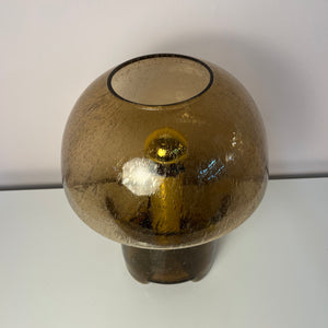 Pilzlampe braun Einschlussglas von Süssmuth Leuchten