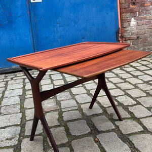 Beistelltisch Teak mit Auszug aus Dänemark