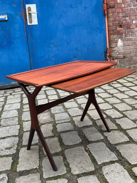 Beistelltisch Teak mit Auszug aus Dänemark