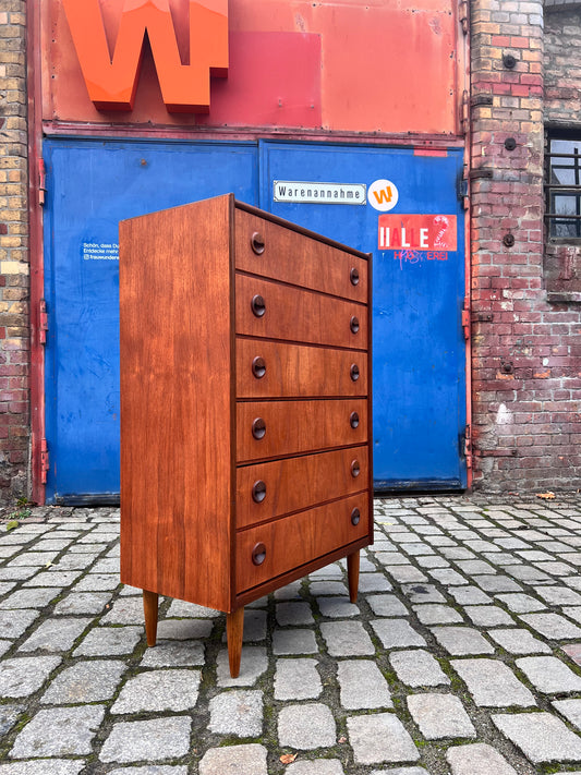 Kommode Teak mit runden Griffen