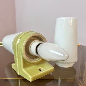Wandlampe Modell 6060 pastellgrün von Sigvard Bernadotte für Ifö