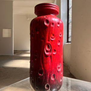 Bodenvase 288-40 rot von Scheurich West Germany