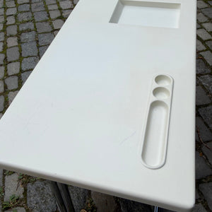 Schreibtisch weiß Fiberglas Chrom von 2 INN Lissone