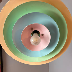 Lamellenlampe neu lackiert Peach Pastell