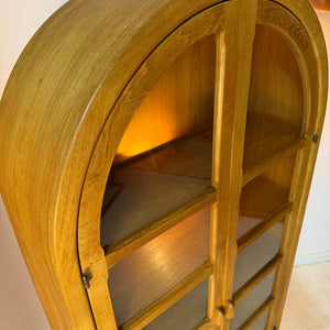Rundbogen Vitrine Teak von Dyrlund