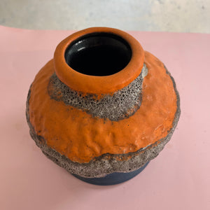 Vase 644-15 Fat Lava orange blau von Dümler & Breiden