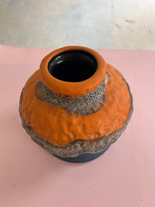 Vase 644-15 Fat Lava orange blau von Dümler & Breiden