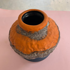 Vase 644-15 Fat Lava orange blau von Dümler & Breiden