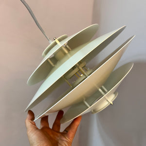 Lamellenlampe weiß
