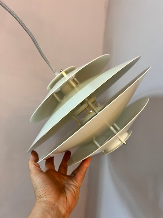 Lamellenlampe weiß