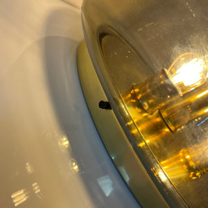 Wand-/ Deckenlampe Messing Rauchglas von Kaiser Leuchten