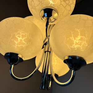 Kronleuchter mit 6 Kugeln von Richard Essig für Hustadt